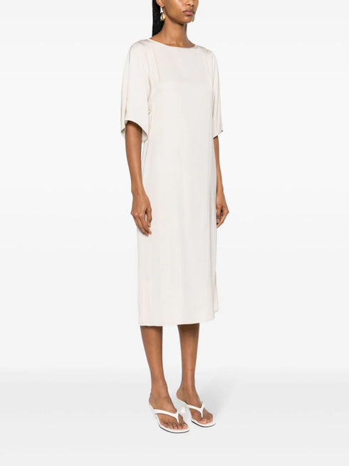 vestido midi de satén
